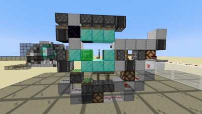 3x3 piston door with width 1