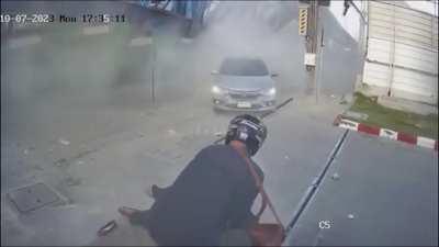 An overpass under construction collapsed, Bangkok, Thailand (July 10th 2023)