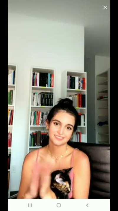 Small slip & then she realizes