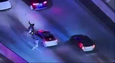 WCGW Running from the cops on a freeway bridge