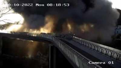 ruv pov: One of Kiev's most popular places was just hit. The Klitschko bridge