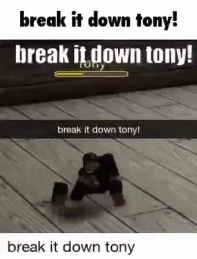 break it down tony!