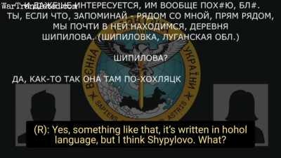 In this intercepted call, the Russian soldier does not appear particularly happy about being in Ukraine, to put it mildly. He says his command doesn't know about his location.