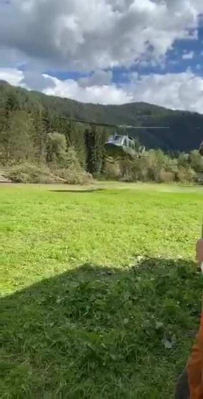 Watch the chopper closely