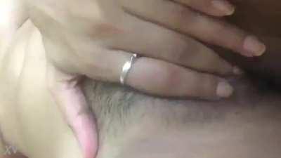 Single horny girl plays with herself