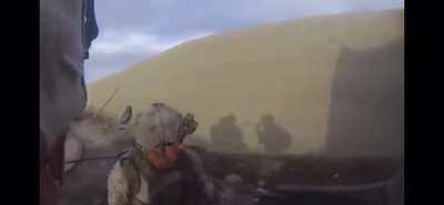 Marine shot in the head by a sniper gets saved by his helmet