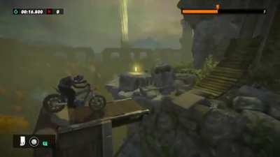 [Need help with Elden Ring DLC] Anyone know how to past the Limgrave Golden Tree hurdle without having to use my nitro backflips? I'm trying to save those for the boss