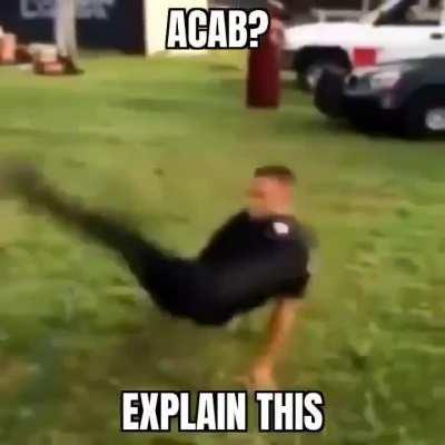all cops are breakdancing