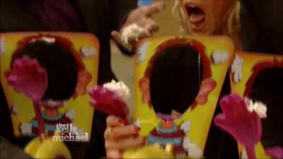 Kelly always playing with whipped cream!