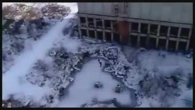 Zip lining in rural Russia.