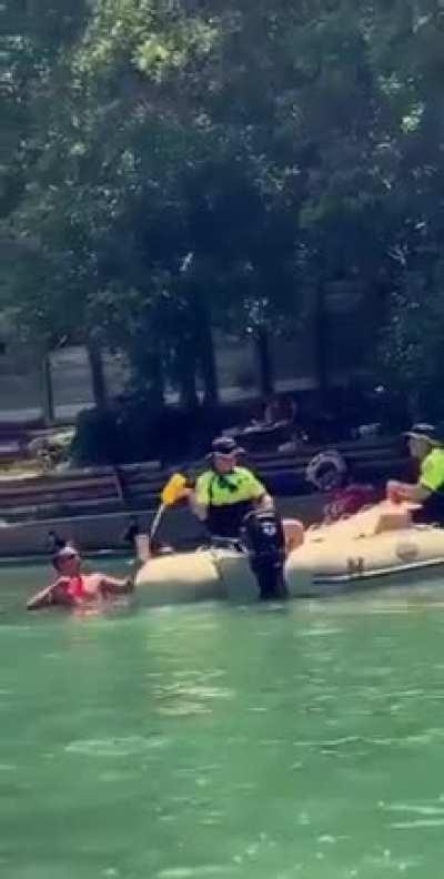 To dump some confiscated alcohol