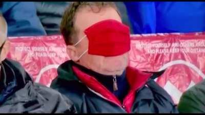 When you go to support your team during COVID only to see them lose miserably