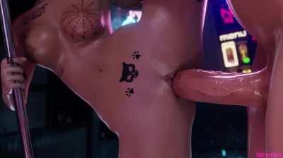 Futa Panam x Judy Cyberpunk 2077 taker POV