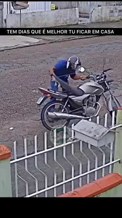 SHORT-TEMPERED MOTORCYCLIST