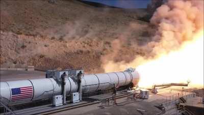 SLS Flight Support Booster-1 test firing