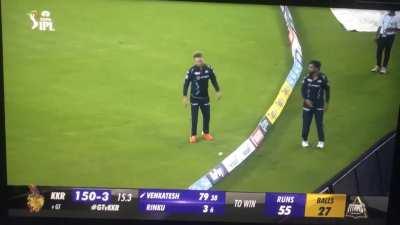 Venky laughed so hard he got out the next ball