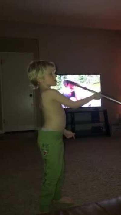 The karate kid (sound on)