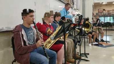 Me and the boys playing Bosun Bill for our finals