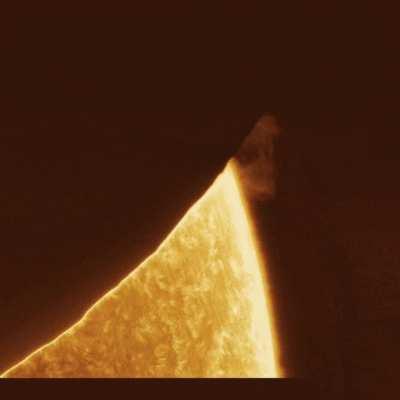 I used a modified solar telescope to capture the solar eclipse in extreme detail. This is a timelapse of the event. You can see the final 92 megapixel composite image of the moment of totality linked in the comments.