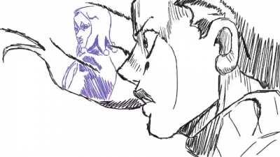 [Fanart] This lil rotoscoping project I did. Around 62h of drawing. The KC effect is a place holder for scenes that just don't work. If you wanna see more my Twitter is @ArtDoppio