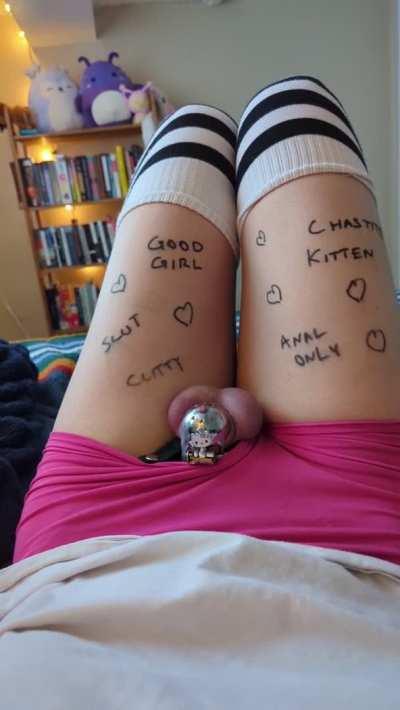 Why can't chastity cages be cute? Check out my adorable Hello Kitty Chastity Cage! 😜💕