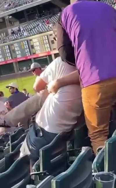 At a Rockies game. I would have pressed charges 😒