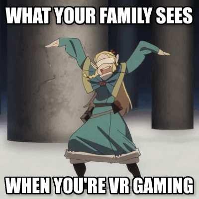 Marcille is a real VR gamer