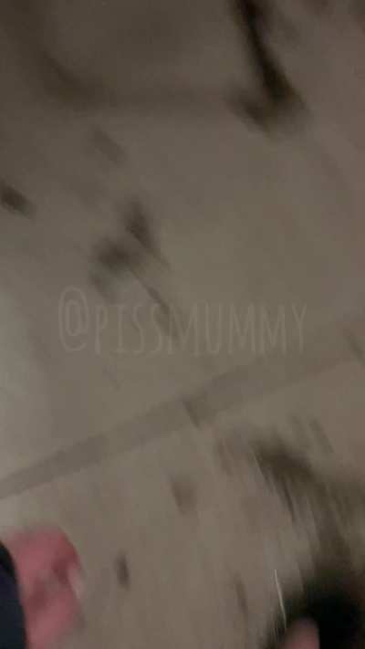 I told him I had to pee and he locked me outside! 