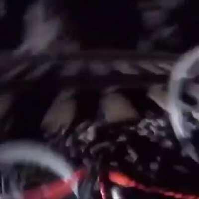 Almost transformed into minced meat