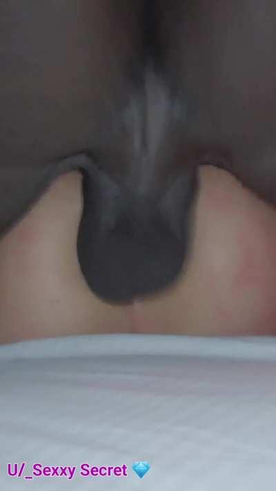 Hubby always gets the best angles of me getting stretched by my bull😈