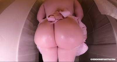 Huge Bubble Butt Farting On A Birthday Cake