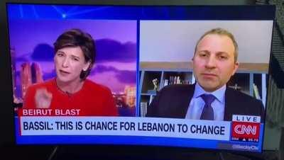 Gebran Bassil gets roasted by Becky Anderson on CNN ... and I love it