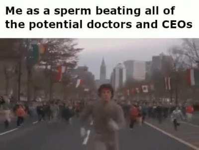 The only race I've ever won