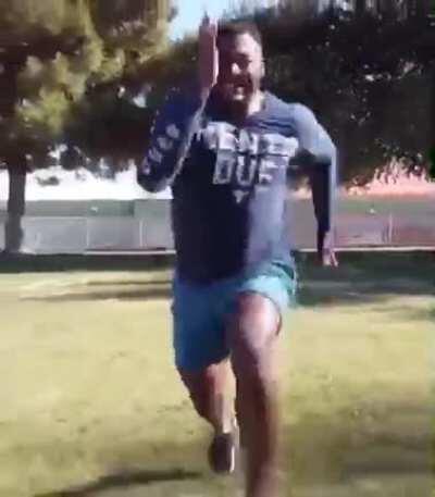 Footage of me chasing down a tenant who 