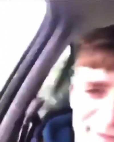 Being a dickhead to a cyclist