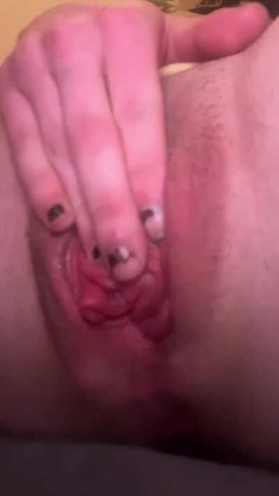 fucking my self with my pumped t dick