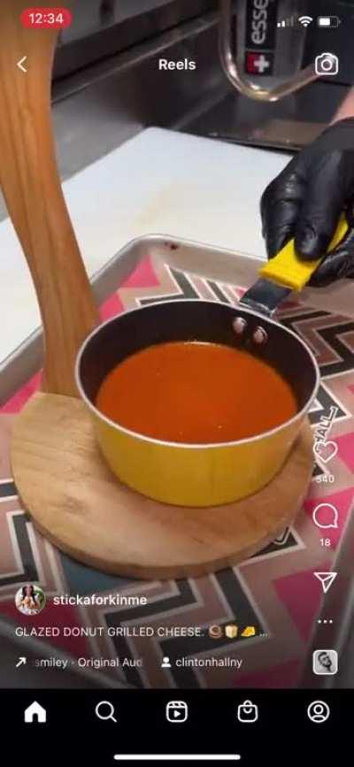 Glazed donut grilled cheese?