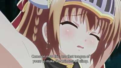 Licking the Princess's Armpits [Maken no Hime wa Ero Ero Desu]