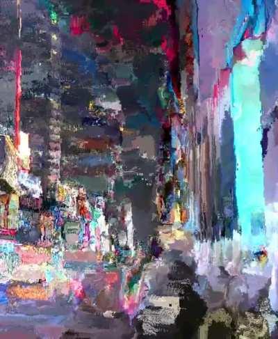 Walking in Manhattan.