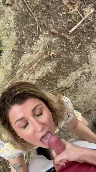 Walked home after covered in cum