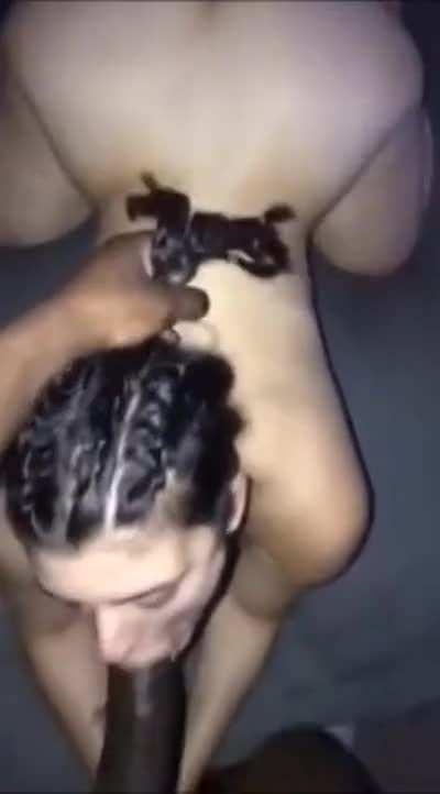 Goddess sucks XXXL cock