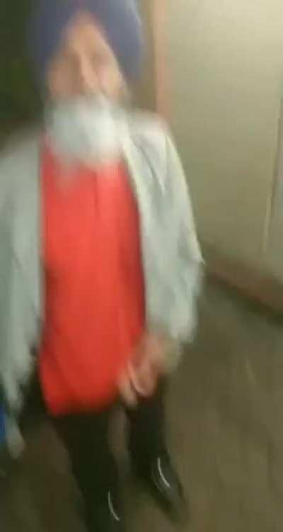 Indian Boomer jerks off in public and gets smacked in the head