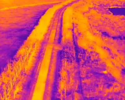 Destroys enemies in the night . Video from thermal drone. 93 Brigade 💪🇺🇦