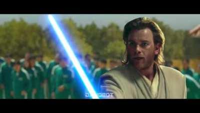 Anakin and Obi-Wan in Squid Game