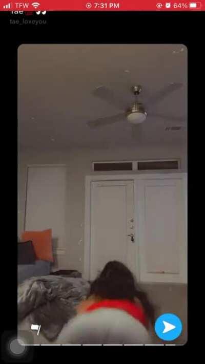 caught this on her snap today