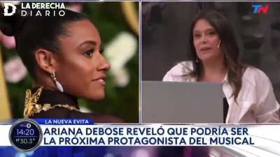 La actriz afroamericana Ariana DeBose interpretará a Eva Perón en el clásico musical 