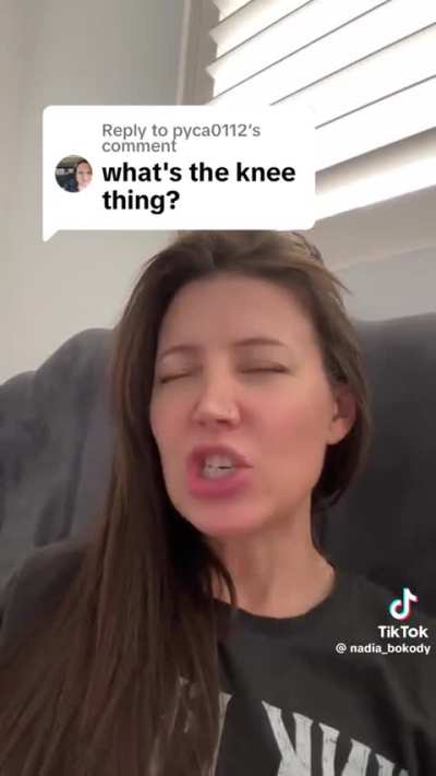 Just had a woman do the knee thing to me for the first time and I can‘t stop thinking about it