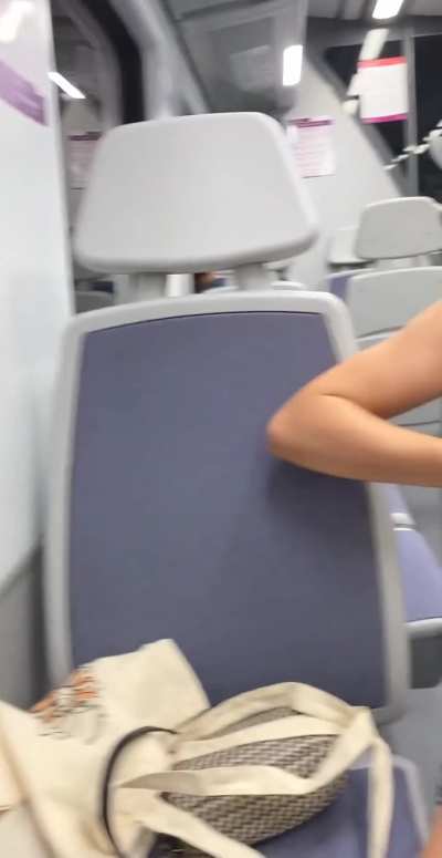 Caught a little thrill on the night train… hope no one noticed