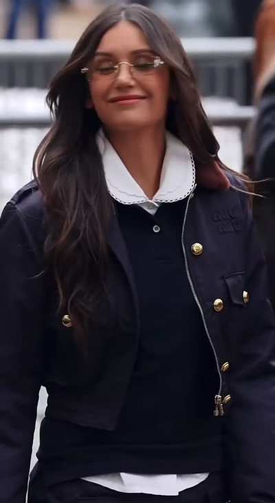 Nina at the miumiu show in Paris 2 days ago