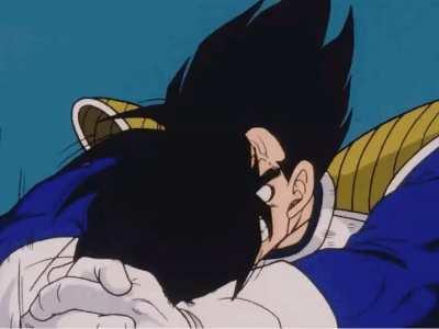Why is Goku kissing Vegeta
